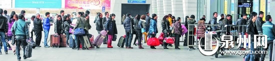 泉州動(dòng)車站今年春運(yùn)預(yù)計(jì)將發(fā)送旅客70萬(wàn)人次